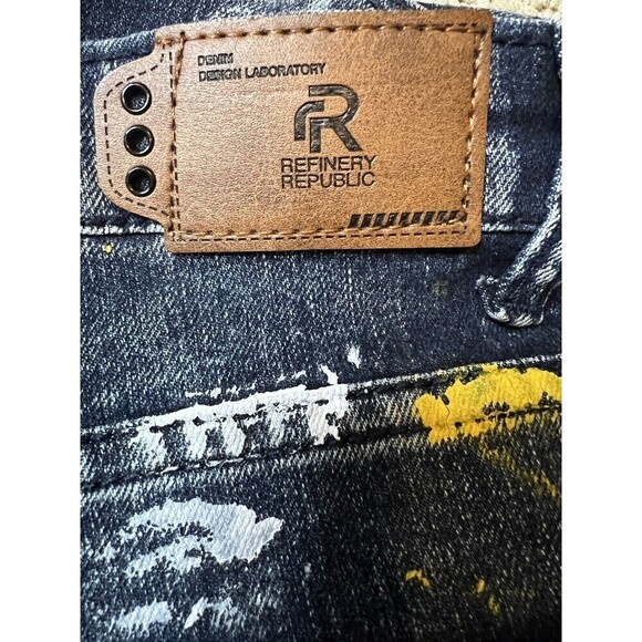 Refinery Republic Paint Splatter Youth Back to School‎ Jeans Size 12 - Picture 3 of 11